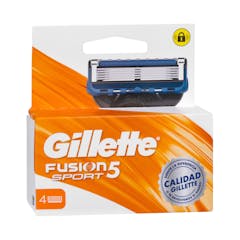 Recambios maquinilla de afeitar Gillette Fusion Sport 5 hojas
