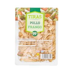 Tiras de pechuga de pollo al natural Hacendado