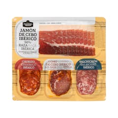 Surtido de ibéricos La Hacienda del ibérico lonchas