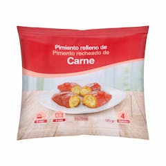 Pimientos del piquillo relleno de carne Hacendado ultracongelados