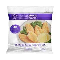 Filetes de merluza al huevo Hacendado ultracongelados