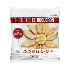 Filetes de boquerón en tempura Hacendado ultracongelado