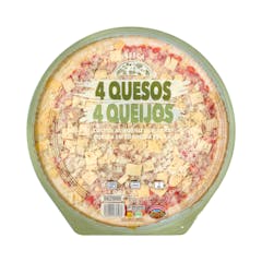 Pizza 4 quesos familiar Hacendado