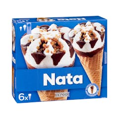 Helado cucurucho sabor nata Hacendado