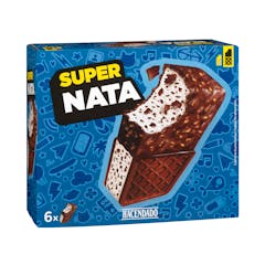 Super helado sándwich sabor nata Hacendado