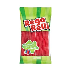 Golosinas Rega Relli Hacendado rellena con zumo de fruta