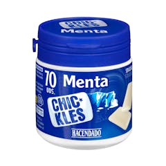 Chicles gragea menta fuerte sin azúcar Hacendado