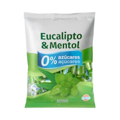 Caramelos sabor eucalipto y mentol Hacendado 0% azúcares