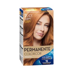 Coloración permanente 7.43 cobre cálido Colorcor