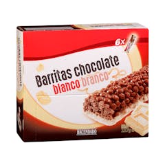 Barritas de cereales y chocolate blanco Hacendado