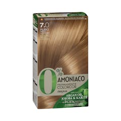 Coloración permanente 0% amoníaco 7.0 rubio medio luminoso Colorcor
