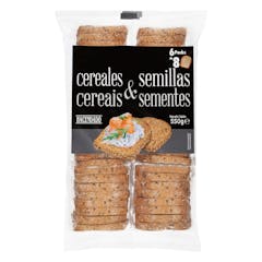 Pan tostado cereales y semillas Hacendado