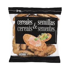 Panecillos tostados cereales y semillas Hacendado