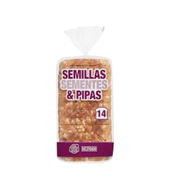 Pan de molde semillas y pipas de calabaza Hacendado