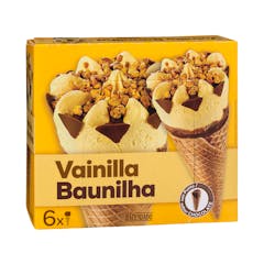 Helado cucurucho sabor vainilla Hacendado