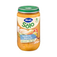 Papilla verduritas con merluza Hero Solo +6 meses