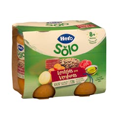 Papilla lentejas con verduritas Hero Solo recetas caseras +8 meses