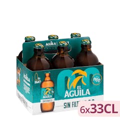 Cerveza 0,0% sin alcohol El Águila sin filtrar