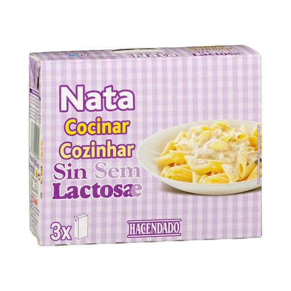 Nata ligera para cocinar sin lactosa Hacendado
