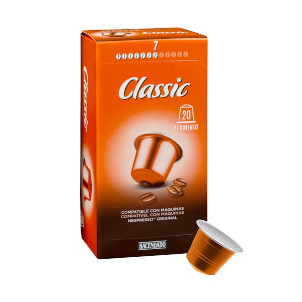 Café en cápsula espresso Hacendado