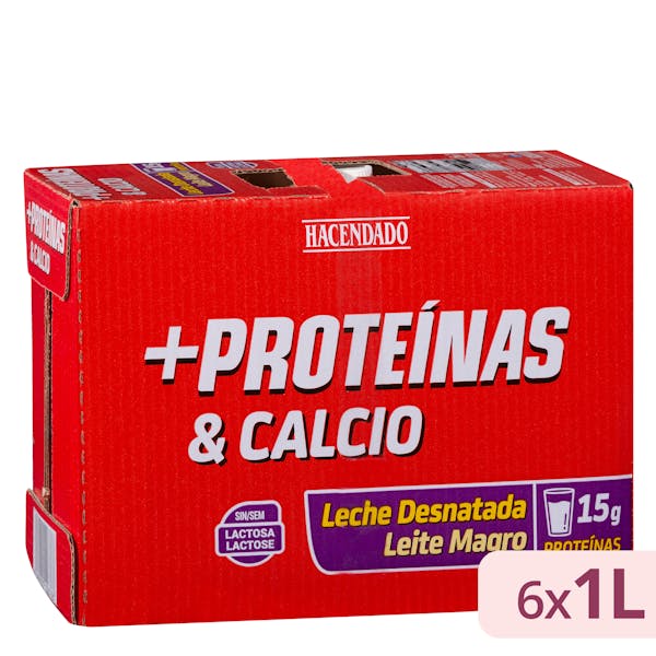 Leche desnatada +Proteínas & calcio