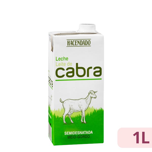 Leche semidesnatada de cabra Hacendado