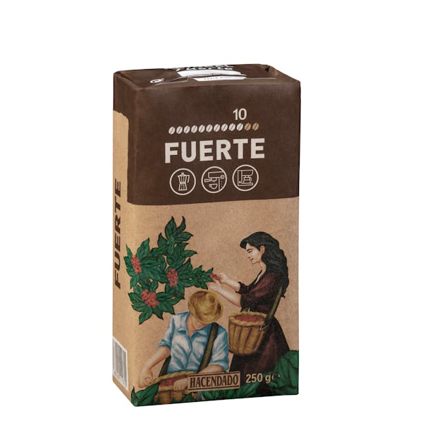Café molido fuerte Hacendado