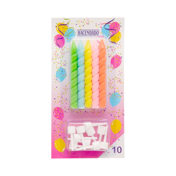 Velas de cumpleaños Hacendado