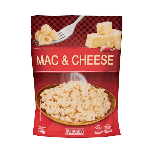 Pasta tiburón Mac & Cheese Hacendado con salsa de queso