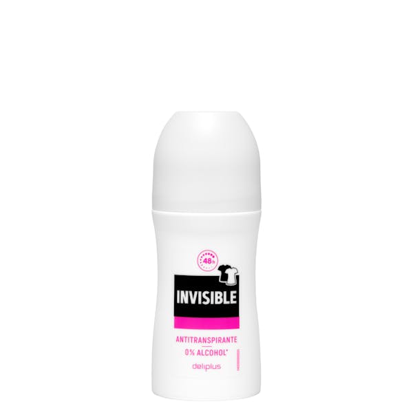 Desodorante roll-on Invisible Deliplus antitranspirante