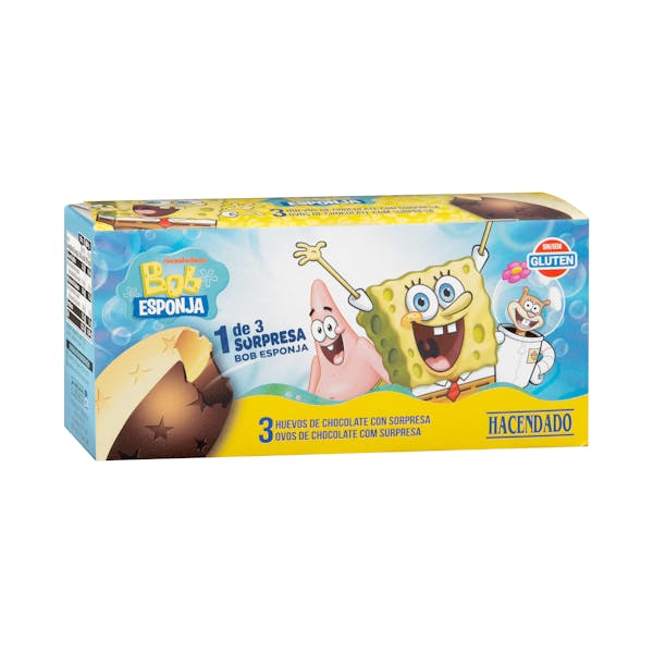 Huevos sorpresa de chocolate Hacendado dibujo