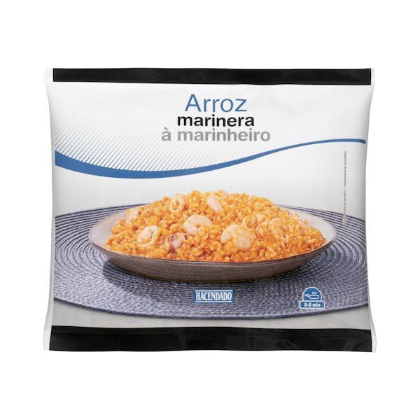 Arroz marinera Hacendado ultracongelado