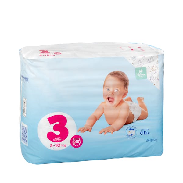 Pañales bebé talla 3 Deliplus de 5-10 kg