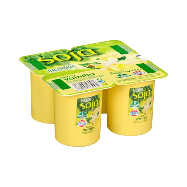 Postre de soja sabor vainilla Hacendado