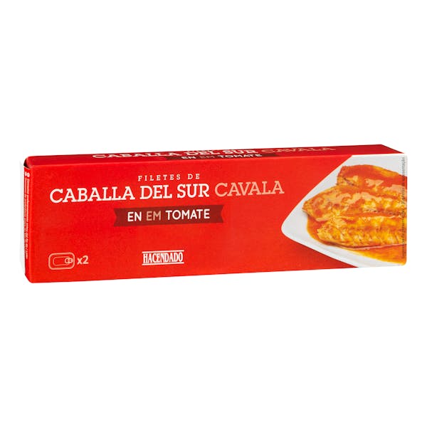 Filetes de caballa del sur en tomate Hacendado