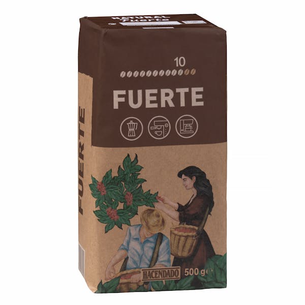 Café molido fuerte Hacendado