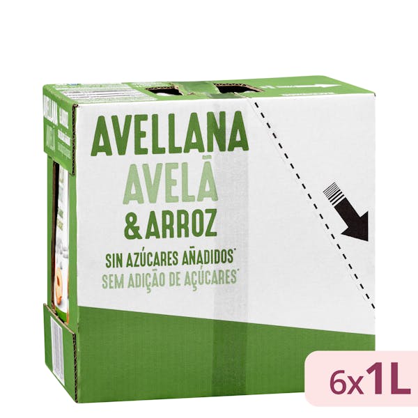 Bebida de avellana y arroz sin azúcares añadidos Hacendado