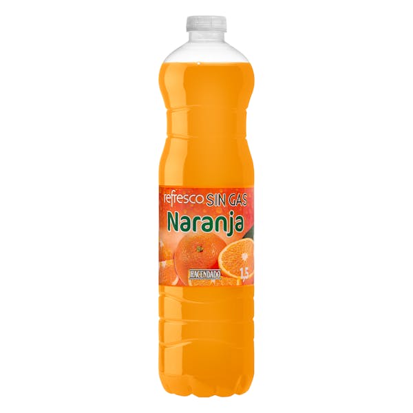 Refresco sin gas de naranja Hacendado