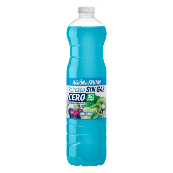 Refresco sin gas cero fusión de frutas Hacendado