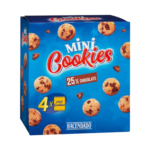 Mini galletas cookies Hacendado