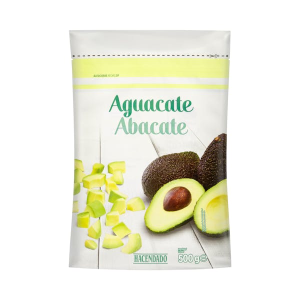 Aguacate en dados Hacendado congelado