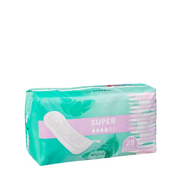 Compresa super Deliplus sin alas