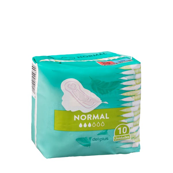 Compresa normal Deliplus con alas