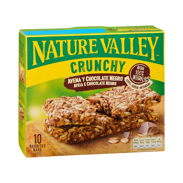 Barritas de avena y chocolate negro Crunchy Nature Valley