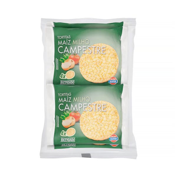 Tortitas de maíz campestre Hacendado