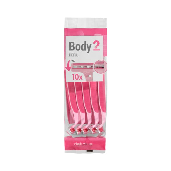 Maquinillas depilación desechables Deliplus Body 2 hojas