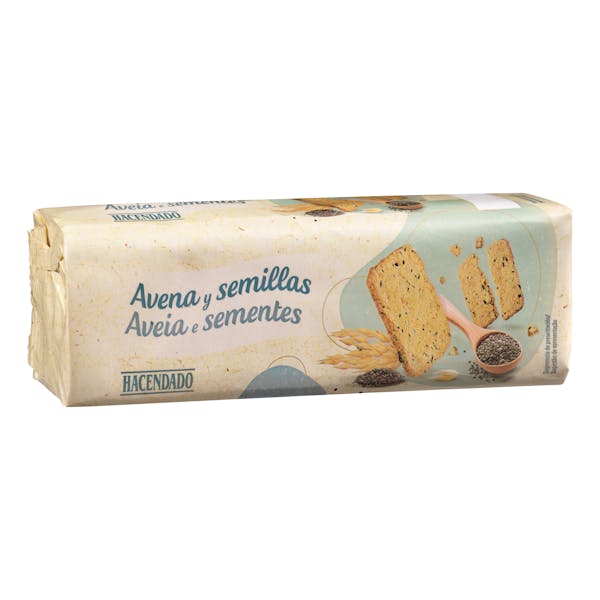Galletas con avena y semillas Hacendado