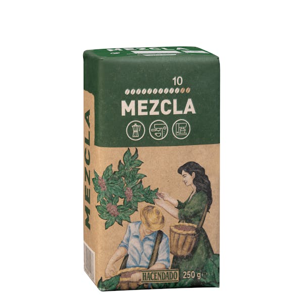 Café molido mezcla Hacendado