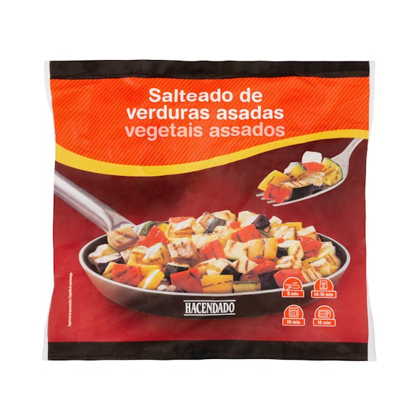 Salteado de verduras asadas Hacendado ultracongeladas