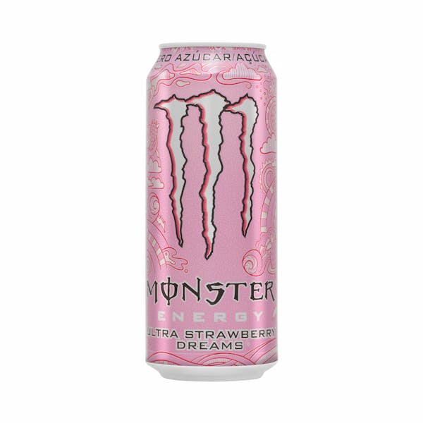 Bebida energética Strawberry Energy Ultra zero azúcar Monster
